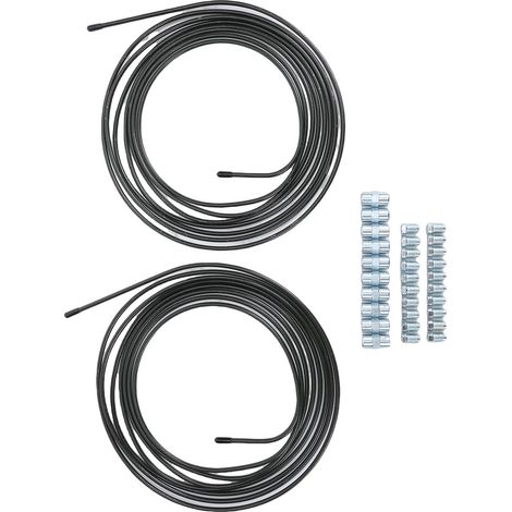 Kit de Conduite de Frein 2 Pièces, Conduite de Frein de 3/16 Pouces et 5 Mètres de Long avec 30 Raccords, Excellente Performance de Flexion, pour Voitures, Camions (1/5)