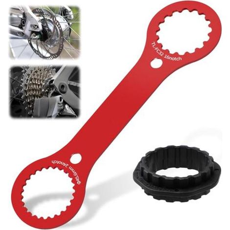 1 pièce Clé de pédalier vélo, outil Centrelock DUB/TL-FC24/FC25/FC32, clé de réparation pour manettes de pédalier à axe creux, cyclistes et mécaniciens (1/5)
