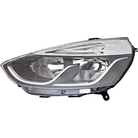 Phare avant gauche H7/H1 détail triangulaire chromé Renault Clio 4 phase 2 2016-2019