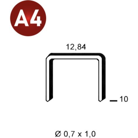 Agrafes A-10 INOX A4 (316)