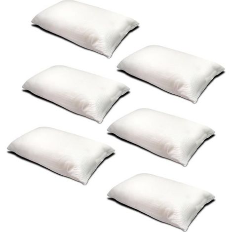 Oreiller - JUANIO - Set de 6 - 90 x 40 cm - Viscoélastique - Anti-acarien (1/4)