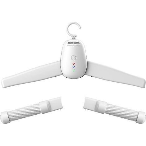 Étendoir à linge pliable et portable, petit séchoir intelligent à air chaud à séchage rapide, avec étagère à chaussures et prise européenne. (1/5)