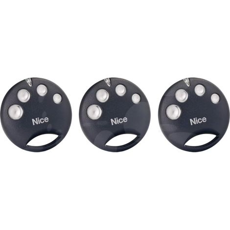 Télécommande Nice Smilo smile SM2 SM4 4 touches 433,92 Mhz rolling code radiocommande ouvre-porte remplace également le modèle à 2 touches,lot de 3 (1/5)