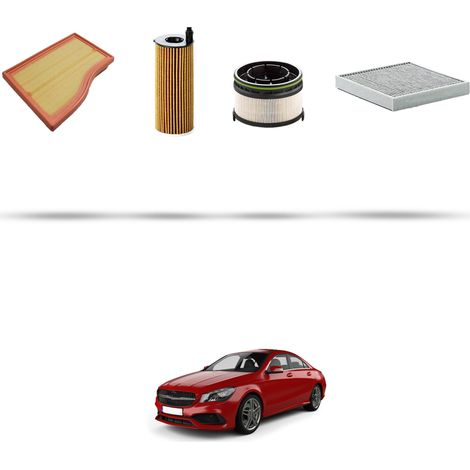Kit tagliando 4 filtri compatibile con Mercedes CLA (C118-W118-X118) 200d 110kw Dal 2019 (1/5)