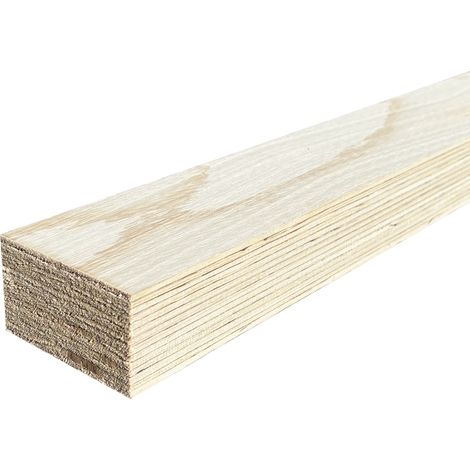 Lot de 6 Tasseaux LVL Contrecollé SAPIN, L.2,40 m x l.6,8 cm x Ep.42 mm