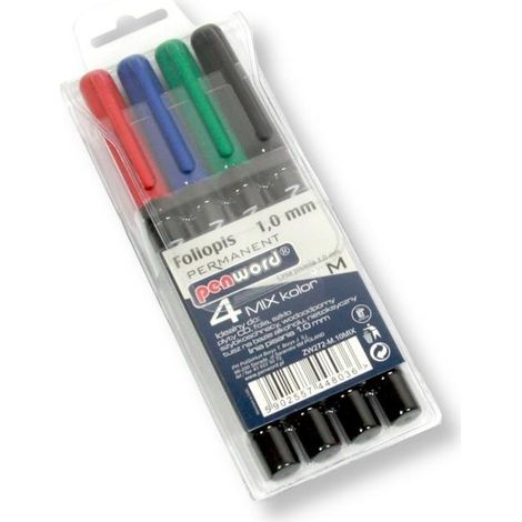 Rotulador para lámina metálica de 1,0 mm, 4 colores.