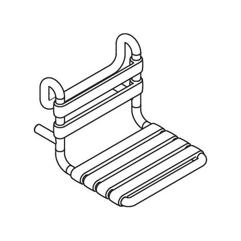 Einhängesitz B:448mm T:498mm, SIA 500 signalweiß (1/2)
