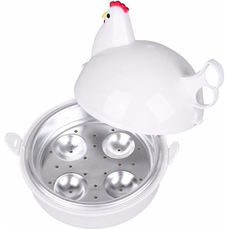 Cuiseur à œufs électrique en forme de poulet pour micro-ondes (4 œufs) (1/5)