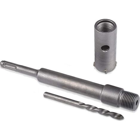 35mm Scie Cloche à Béton Poignée Ronde SDS Plus Shank, Foret de mur de pierre de ciment de coupeur de trou de mur pour le climatiseur concret de brique