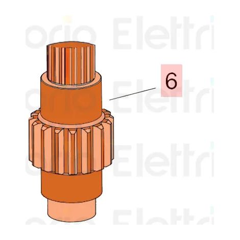 760 - Kit Pignon De Caisson Pour Operateurs Hydrauliques 760 (2003) FAAC (1/4)