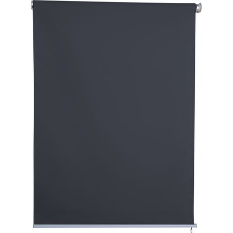Sichtschutzrollo Vertikalmarkise Sonnenschutz Sichtschutz blickdichtes Rollo 1,2 x 2,3 m anthrazit (1/2)
