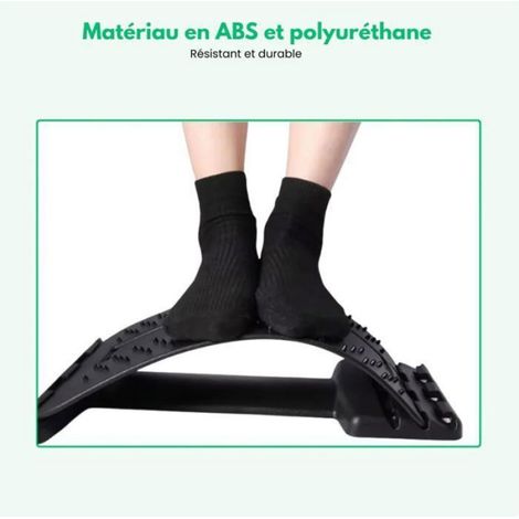 Planche De Soutien Lombaire, Masseur Lombaire AntidéRapant RéGlable à 4 Niveaux, Planche Lombaire Pour Le Dos, Pour Les Femeo (1/5)