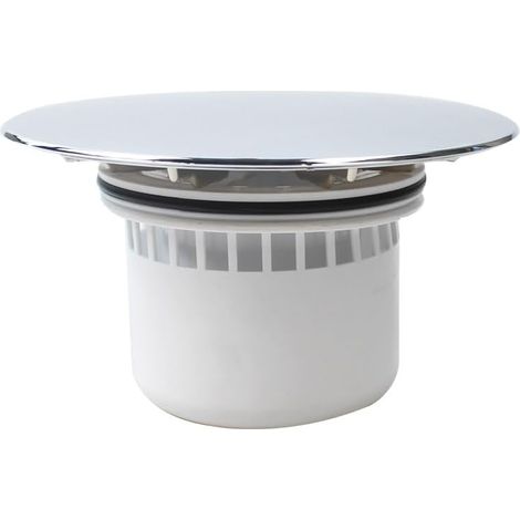 Sollbry Grille d'évacuation de douche, 121 mm, grille d'évacuation en plastique avec panier filtrant, hauteur : 61 mm (1/5)