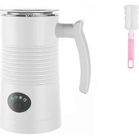 Elektrischer 4-in-1-Milchaufschäumer, 400 W, automatisch, für Kaffee, Cappuccino und Latte. US-Stecker, weiß. (1/5)