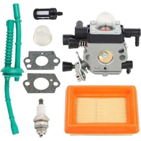 Carburatore C1Q-S202 con kit tubo carburante per filtro aria, XU, per motore motozappa Stihl MM55 MM55C, sostituisce 4601 120 0600 - (1/4)