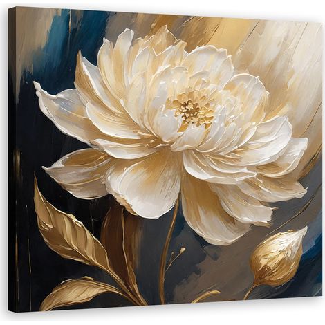 Tableau déco Magnolia Fleurs botaniques 50x50 (1/5)
