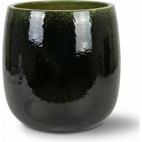 Vaso SOCRATE 40x49cm nero & verde