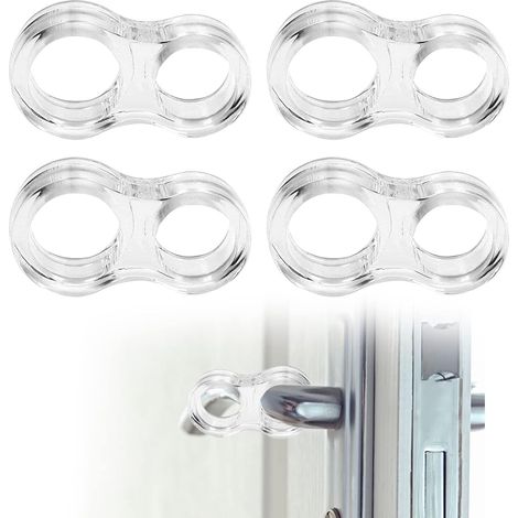 Butées de porte, protection de poignée de porte, butée de porte en silicone, lot de 4 butées de poignée de porte en PVC, protection anti-effraction e