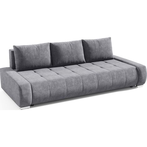 3-Sitzer-Sofa mit Bettkasten Jonas Dunkelgrau