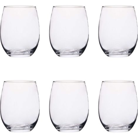 SET 6 BICCHIERI ACQUA TRASPARENTI 610ML (1/2)
