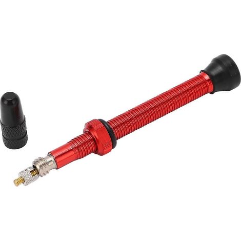 60-mm-Presta-Verlängerungsventil aus Aluminium für Tubeless-Mountainbikes, robustes und leichtes Fahrradzubehör, kompatibel mit Vakuumventilverlängerungen (1/5)