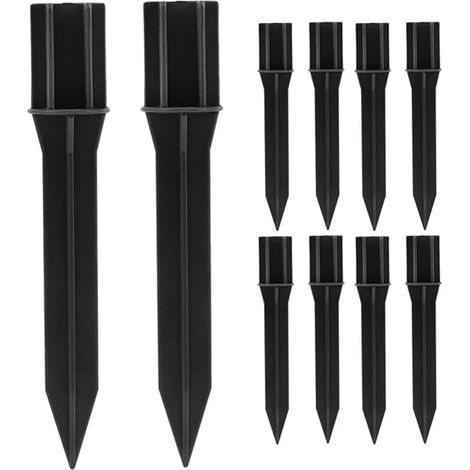 10pcs Solar Light Ground Stakes Outdoor Light Ground Stake Replacement Accessory for Landscape Lighting for Pathways and Garden (1/5)