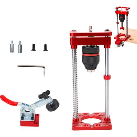 GARRYFIZH Support de perceuse électrique portative, fixation pour établi, repère de trou de charnière de 35 mm pour le travail du bois