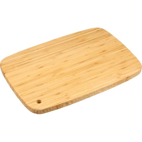 Rechteckiges Schneide- und Servierbrett aus FSC-zertifiziertem Bambus, 32 x 22 x 1,8 cm (1/4)