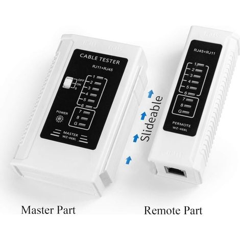 Testeur de câble réseau RJ45 pour câble Ethernet LAN RJ45 Cat7 Cat6a Cat6 Cat5 Cat5e RJ11 câble téléphonique (1/5)