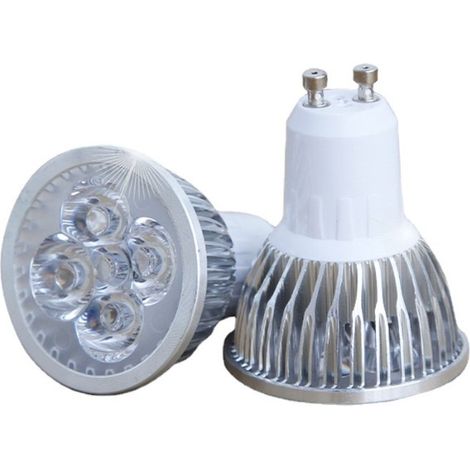 Ampoule Led Gu10 - 4 W - Blanc Froid - 85-265 V - Pour Éclairage Localisé - Lot De 4