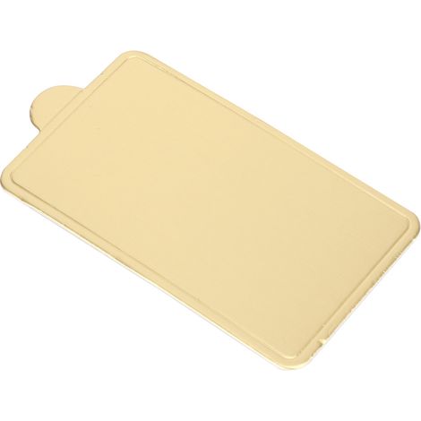 300 plateaux rectangulaires dorés pour mousse, gâteaux et desserts, en carton, 100 x 60 mm (1/5)