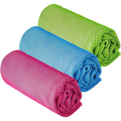 YQXCC 3 unités Kühlendes Handtuch microfibre 120x30cm sport (1/5)