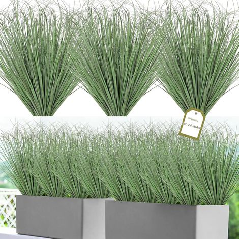 Gazon artificiel d'intérieur - Balai en gazon artificiel - Effet réaliste et vivant avec un mouvement naturel - 1 pièce - Pour balcon, jardin et salon - Violet (1/5)