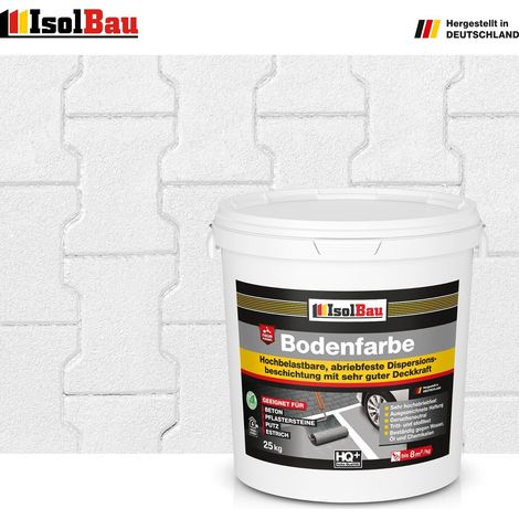 Bodenfarbe Betonfarbe Weiss 25 kg Bodenbeschichtung Fußbodenfarbe RAL Farbe (1/5)