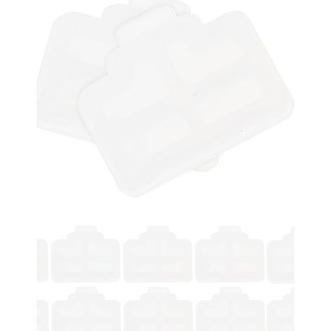 Bouchon Blanc en Silicone 50 Pièces pour Interface Réseau Routeurs et Téléviseurs, Protège les Ports Rj45, Lot de 50, Usage Simple (1/5)