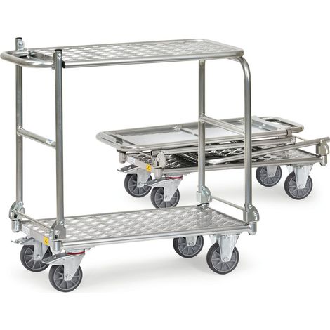 fetra ESD-Klapp-Tischwagen -ALU-, Ladefläche 900 x 600 mm (1/2)