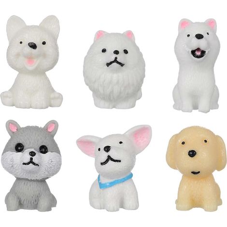 Lot de 12 figurines de chiens Dogman Toys, mini-figurines de chiens, jouets pour animaux de compagnie, poupées, figurines miniatures, cadeau de Pâques-3.00X2.00X2.00CM
