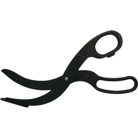 FACKELMANN 40198 Pizza, tagliapizza in plastica, Forbici per teglie rivestite (Colore: Nero), quantità: 1 Pezzo, Acciaio Inossidabile (1/4)
