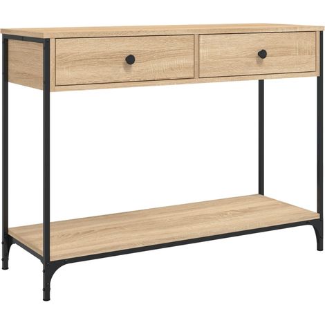 Maison Exclusive - Tavolino Consolle Rovere Sonoma 100x34,5x75cm Legno Multistrato