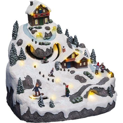 Village de Noël lumineux et musical à la montagne (1/2)