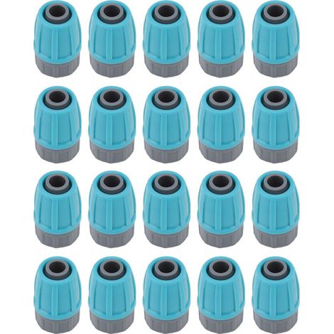 Rosvola Connecteurs d'écrous verrouillés pour Tube d'irrigation, 16mm, Durable, PE, Anti-vieillissement, résistant aux acides, écologique, 15 pièces. (1/5)