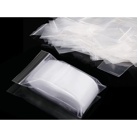 500 transparente Plastikbeutel Größe 6 x 9 cm mit wiederverschließbarem Verschluss geeignet für Küchenutensilien Heimwerkerprojekte Bastelbedarf (1/5)