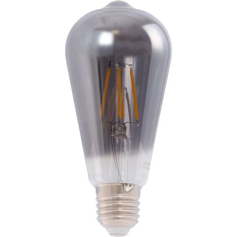Ampoule LED décorative à filament E27 ST64 "Smoky" - verre fumé (1/5)