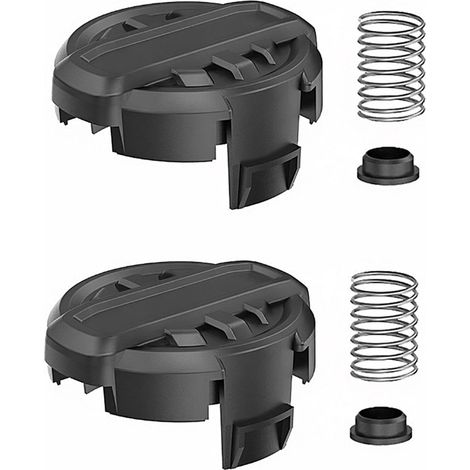 DWO1DT995 Packung mit 2 Rasentrimmerköpfen inklusive Kappen und Federn, kompatibel mit Dewalt DCST922P1, DCST922B, DCST972X1 und DCST925 (1/5)