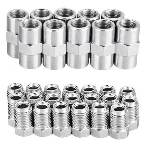 Lot de 20 raccords et 10 raccords pour tuyau de frein de 4,75 mm de diamètre (1/3)