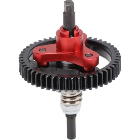 Embrayage à glissement complet avec pignon métallique ajouré 50T pour Traxxas Slash 2WD 1/10 - Rouge (1/5)