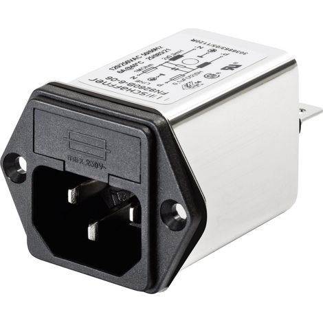 Schaffner FN 9260-1-06 FN 9260-1-06 Netzfilter mit Kaltgerätebuchse 250 V/AC 1 A 5.3 mH (B x H) 46 m