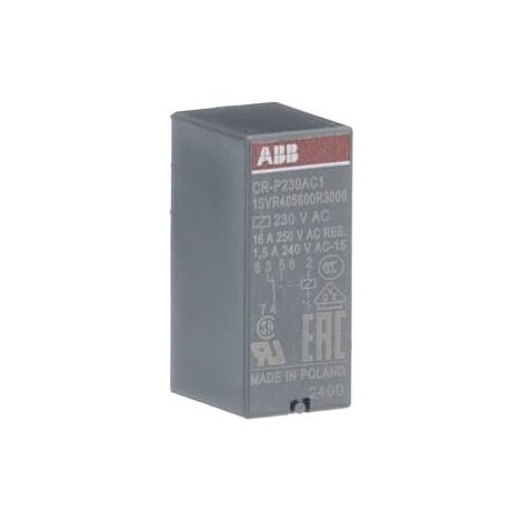 Relè abb cr-p230ac1 250 V 16 A 10 pezzi (1/2)