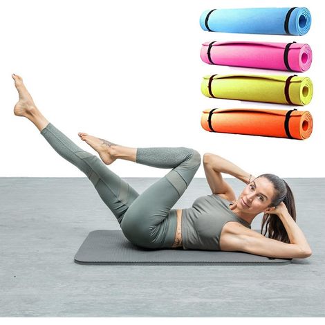 Trade Shop - Tappetino Yoga In Eva 61x183x0.6 Cm Tappeto Aerobica Fitness Pilates Palestra - (1/5)