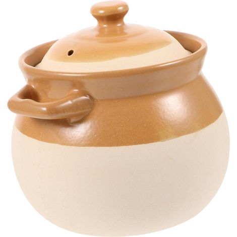 Ceramic Cooking Pot Casserole Dish for Stews and Soups